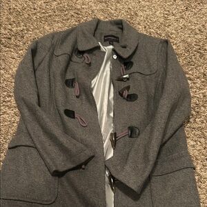 Women's Gray Toggle Coat